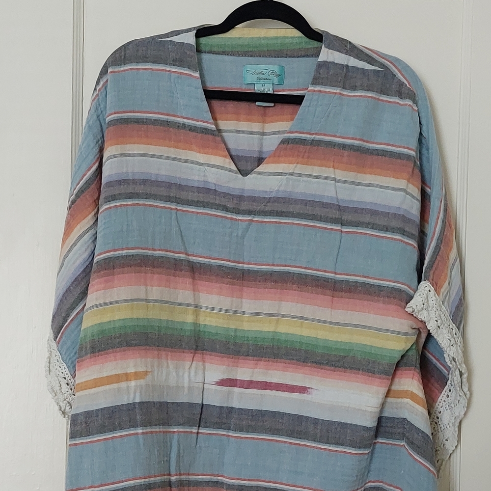 Tasha Polizzi Serape Poncho Top Size M